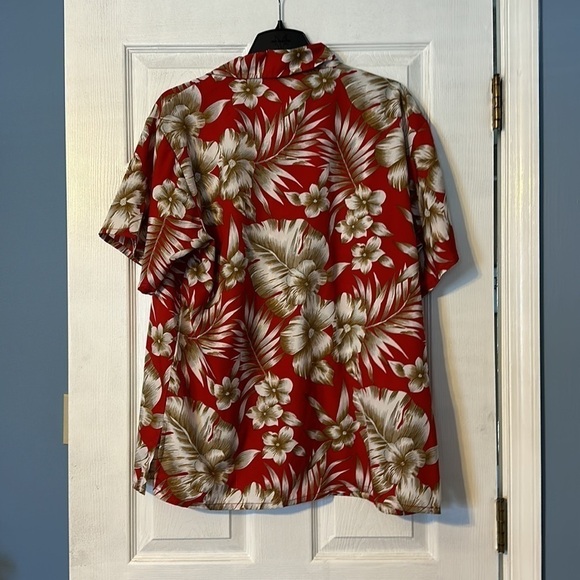 MENS short sleeve Hawaiian shirt button down; size large - Picture 5 of 5